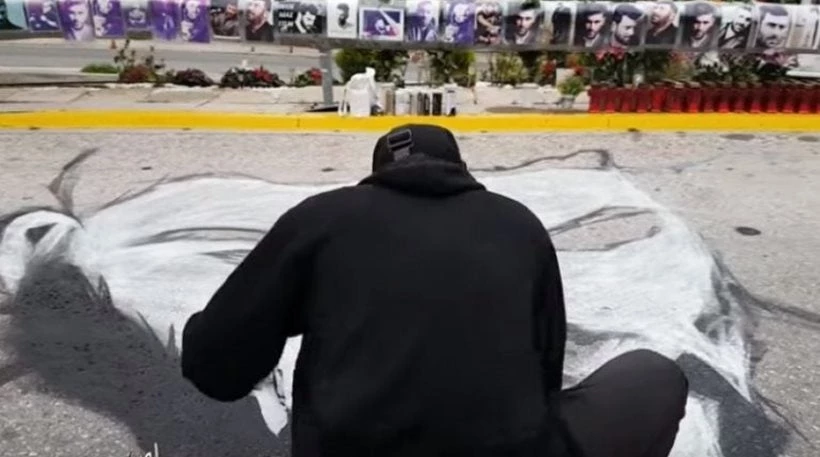 Έφτιαξαν τεράστιο graffiti στο σημείο του δυστυχήματος για τον Π.Παντελίδη (βίντεο)